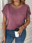 Blusa Feminina manga morcego Giovanna. Plus Size